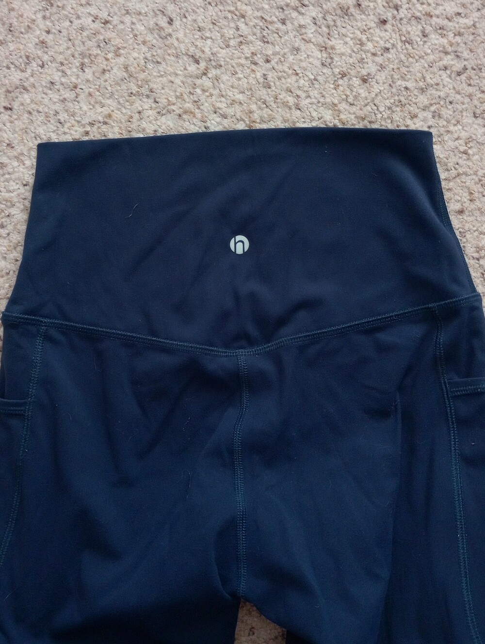 Heynuts Blue Leggings Gym Workout Activewear Athletic XS